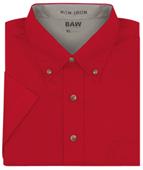 Baw Youth Short Sleeve Easy Care Twill Woven Shirt Baw Youth Short Sleeve Easy Care Twill Woven Shirt