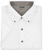 Baw Men's Short Sleeve Twill Woven Shirts Baw Men's Short Sleeve Twill Woven Shirts