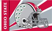 COLLEGIATE Ohio State Buckeyes Helmet 3' x 5' Flag COLLEGIATE Ohio State Buckeyes Helmet 3' x 5' Flag