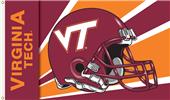 COLLEGIATE Virginia Tech Helmet 3' x 5' Flag COLLEGIATE Virginia Tech Helmet 3' x 5' Flag