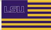 COLLEGIATE LSU Stripes 3' x 5' Flag COLLEGIATE LSU Stripes 3' x 5' Flag