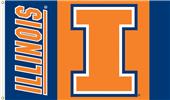 COLLEGIATE Illinois Fighting Illini 3' x 5' Flag