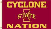 COLLEGIATE Iowa State Cyclone Nation 3' x 5' Flag COLLEGIATE Iowa State Cyclone Nation 3' x 5' Flag