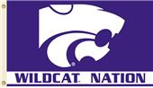 COLLEGIATE Kansas St. Wildcat Nation 3' x 5' Flag COLLEGIATE Kansas St. Wildcat Nation 3' x 5' Flag