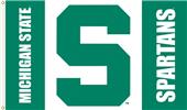 COLLEGIATE Michigan State "S" 3' x 5' Flag COLLEGIATE Michigan State "S" 3' x 5' Flag