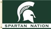 COLLEGIATE Michigan St. Spartan Nation Flag COLLEGIATE Michigan St. Spartan Nation Flag