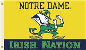 COLLEGIATE Notre Dame Irish Nation 3' x 5' Flag COLLEGIATE Notre Dame Irish Nation 3' x 5' Flag