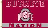COLLEGIATE Ohio State Buckeye Nation 3' x 5' Flag