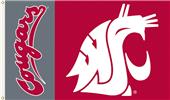 COLLEGIATE Washington State Cougars 3' x 5' Flag COLLEGIATE Washington State Cougars 3' x 5' Flag