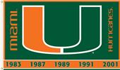 COLLEGIATE Miami 2-Sided 3' x 5' Flag