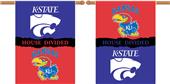 COLLEGIATE Kansas-Kansas St. House Divided Banner