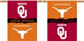 COLLEGIATE Oklahoma-Texas House Divided Banner