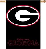 COLLEGIATE Georgia Black 2-Sided 28" x 40" Banner