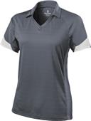 Holloway Ambition Ladies Textured Stripe Polo