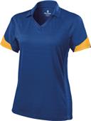 Holloway Ambition Ladies Textured Stripe Polo