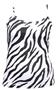 Girls Zebra Print Spaghetti Strap Practice Camis