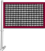 COLLEGIATE Houndstooth Pattern 11" x 18" Car Flag COLLEGIATE Houndstooth Pattern 11" x 18" Car Flag