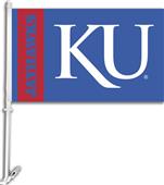 COLLEGIATE Kansas "KU" 2-Sided 11" x 18" Car Flag COLLEGIATE Kansas "KU" 2-Sided 11" x 18" Car Flag