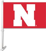 COLLEGIATE Nebraska Red 2-Sided 11" x 18" Car Flag COLLEGIATE Nebraska Red 2-Sided 11" x 18" Car Flag