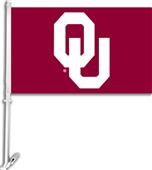 COLLEGIATE Oklahoma 2-Sided 11" x 18" Car Flag COLLEGIATE Oklahoma 2-Sided 11" x 18" Car Flag