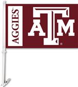 COLLEGIATE Texas A&M 2-Sided 11" x 18" Car Flag COLLEGIATE Texas A&M 2-Sided 11" x 18" Car Flag