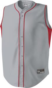 BLUE GREY/SCARLET