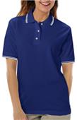 Blue Generation Ladies SS Collar/Cuff Pique Polo Blue Generation Ladies SS Collar/Cuff Pique Polo