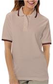 Blue Generation Ladies SS Collar/Cuff Pique Polo Blue Generation Ladies SS Collar/Cuff Pique Polo