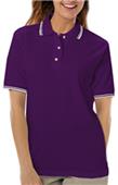 Blue Generation Ladies SS Collar/Cuff Pique Polo Blue Generation Ladies SS Collar/Cuff Pique Polo