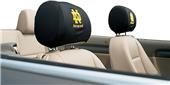 COLLEGIATE Notre Dame Headrest Covers - Set of 2 COLLEGIATE Notre Dame Headrest Covers - Set of 2