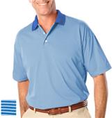 Blue Generation Men's SS Shadow Stripe Polo Shirts