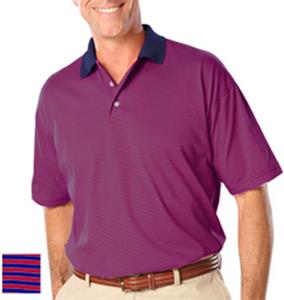 NAVY COLLAR - BERRY/NAVY PINSTRIPE