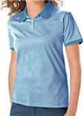 Blue Generation Ladies SS Shadow Stripe Polo Shirt