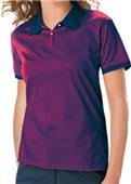 Blue Generation Ladies SS Shadow Stripe Polo Shirt Blue Generation Ladies SS Shadow Stripe Polo Shirt