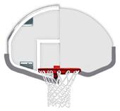 Bison Basketball DuraSkin for Fan-Shaped Backboard Bison Basketball DuraSkin for Fan-Shaped Backboard