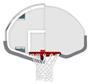 Bison Basketball DuraSkin for Fan-Shaped Backboard