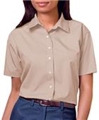 Blue Generation Ladies SS Easy Care Poplin Shirts Blue Generation Ladies SS Easy Care Poplin Shirts