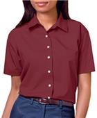 Blue Generation Ladies SS Easy Care Poplin Shirts Blue Generation Ladies SS Easy Care Poplin Shirts