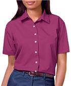 Blue Generation Ladies SS Easy Care Poplin Shirts Blue Generation Ladies SS Easy Care Poplin Shirts