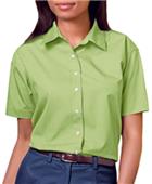 Blue Generation Ladies SS Easy Care Poplin Shirts Blue Generation Ladies SS Easy Care Poplin Shirts