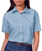 Blue Generation Ladies SS Easy Care Poplin Shirts Blue Generation Ladies SS Easy Care Poplin Shirts