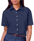 Blue Generation Ladies SS Easy Care Poplin Shirts Blue Generation Ladies SS Easy Care Poplin Shirts
