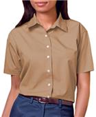 Blue Generation Ladies SS Easy Care Poplin Shirts Blue Generation Ladies SS Easy Care Poplin Shirts