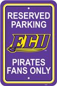 COLLEGIATE East Carolina Plastic Parking Sign