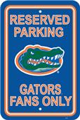 COLLEGIATE Florida Plastic Parking Sign COLLEGIATE Florida Plastic Parking Sign