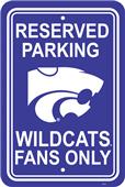 COLLEGIATE Kansas State Plastic Parking Sign
