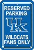 COLLEGIATE Kentucky Plastic Parking Sign