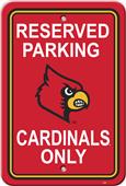 COLLEGIATE Louisville Plastic Parking Sign COLLEGIATE Louisville Plastic Parking Sign