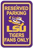 COLLEGIATE LSU Plastic Parking Sign