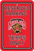 COLLEGIATE Maryland Plastic Parking Sign